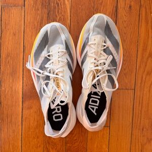 Adidas Adizero Adios Pro 3 - Ivory Core Black Crystal Sand - W6.5